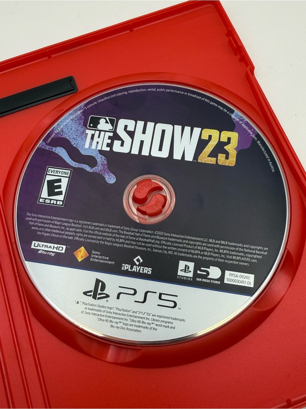 Sony PS5 The Show 23 Disc with Red Case